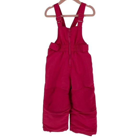 Cat & Jack Girl's Size 2T Fuchsia Pink Puffer Jumpsuit Ski Suit - Picture 2 of 6